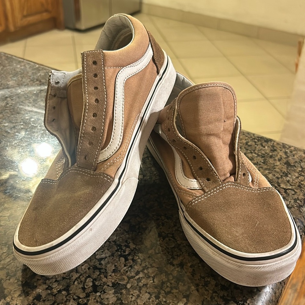 Vans brown suede